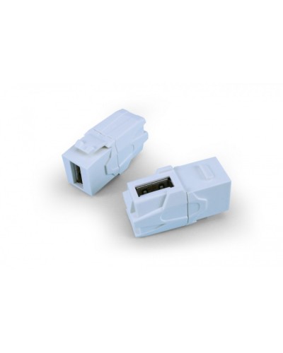 Вставка формата Keystone Jack Hyperline (KJ1-USB-VA2-WH) в Электростали Кроссы оптические Pintop.ru